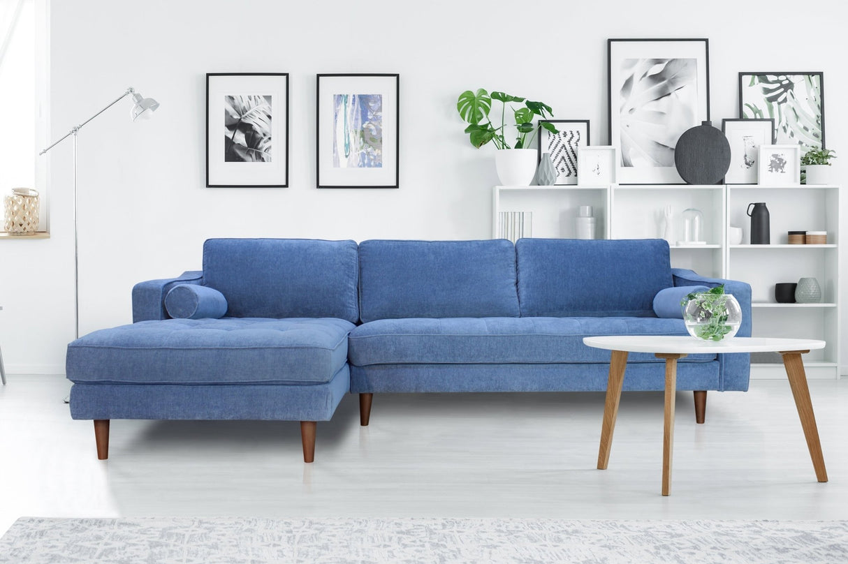 ANDERSON LAF SECTIONAL - DENIM BLUE | Home Elegance USA