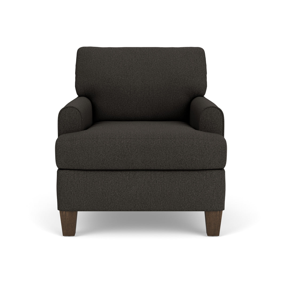 Moxy Fabric Chair, T-Shaped Seat Cushion, Rounded Mailbox Arms | Flexsteel
