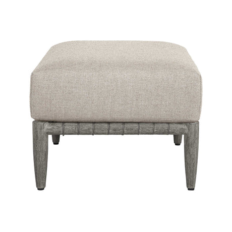 Borneo Outdoor Ottoman Dove - Light Gray by Uttermost - View 3