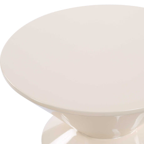 Lyford Modern Accent Table - White by Uttermost - View 3