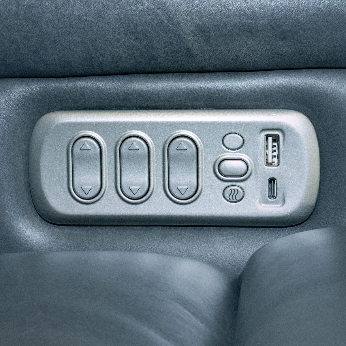 Oasis Power Reclining Sofa With Power Headrests, Lumbar, Heat & Massage - Storm | Flexsteel