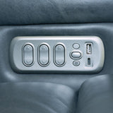 Oasis Power Reclining Sofa With Power Headrests, Lumbar, Heat & Massage - Storm | Flexsteel