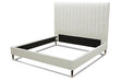 Hemlock - Contemporary White Fabric EK Bed - View Image 1