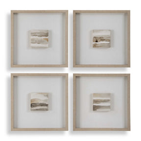 Studying Sepia Hand Painted Canvases (Set of 4) - Light Brown by Uttermost - View 1