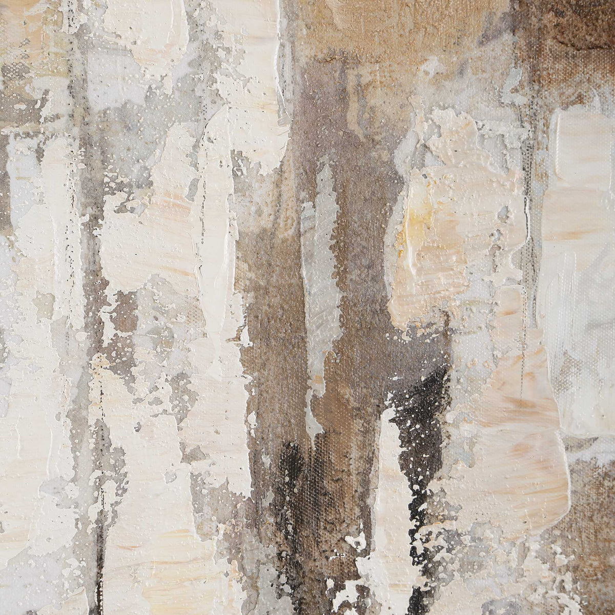 Time To Time Hand Painted Abstract Art Black / Brown / Gray / White / Woodtone - Light Brown by Uttermost - View 3