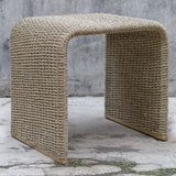 Calabria Woven Seagrass End Table - Beige by Uttermost - View 2