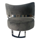 Ashy Grey and Silver Sofa Chair - Home Elegance USA