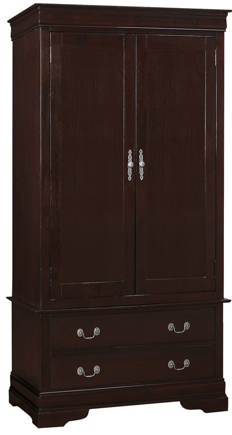 Elegant Cappuccino Storage Armoire - sold by Home Elegance USA