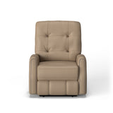 Devon Transitional Leather Power Recliner, Nailhead Trim | Flexsteel