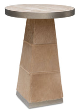Melange Vaquero Spot Table Light Brown / Beige / Silver - Beige / Light Brown by Hooker Furniture - View 1
