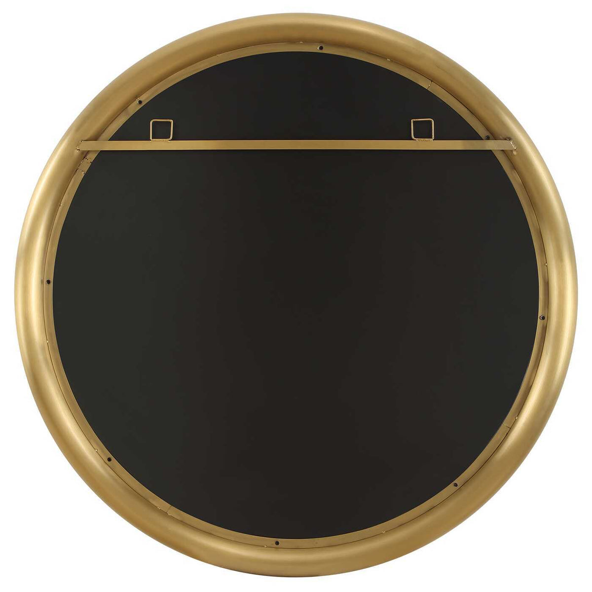 Atkinson Modern Round Mirror Brass - Gold by Uttermost - View 6
