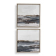 Bring Me In Framed Landscape Painting (Set of 2) Blue / Brown / Pink / Purple / White - Blue / Dark Brown by Uttermost - View 1