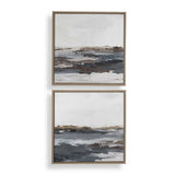 Bring Me In Framed Landscape Painting (Set of 2) Blue / Brown / Pink / Purple / White - Blue / Dark Brown by Uttermost - View 1