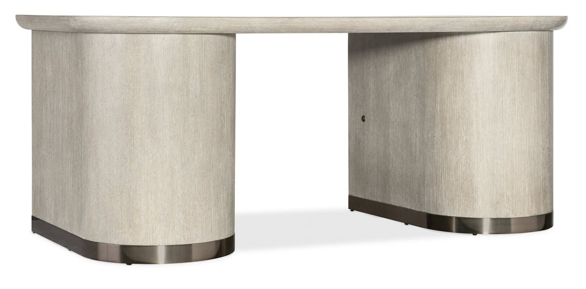 Modern Mood Executive Desk - Beige by Hooker Furniture - View 5