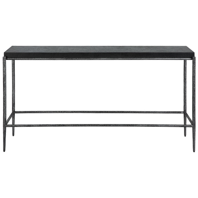 Crescendo Concrete Console Table - Black by Uttermost - View 1