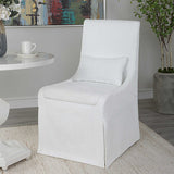 Coley Armless Chair - White by Uttermost - View 3