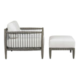 Borneo Cushion Outdoor Ottoman - White by Uttermost - View 14