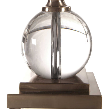 Crista Crystal Lamp - Silver / Beige by Uttermost - View 5