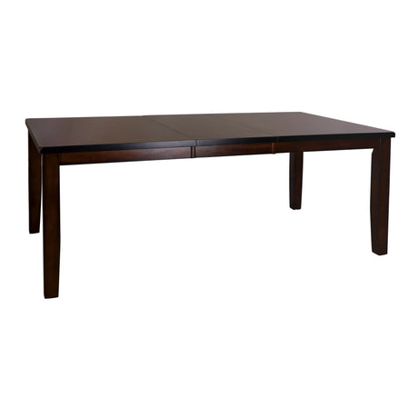 Cherry Finish Classic 6pc Dining Set Wooden Table w Draw Leaf Bench and 4 Side Chairs Faux Leather Upholstered Durable Furniture Transitional Style Ladder Back - sold by Home Elegance USA
