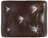 Belvedere Tufted Footstool - Dark Brown by Hooker Furniture - View 3