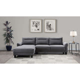 Verona Grey Loose Back Sectional Sofa