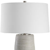 Mountainscape Table Lamp - Silver / White by Uttermost - View 4