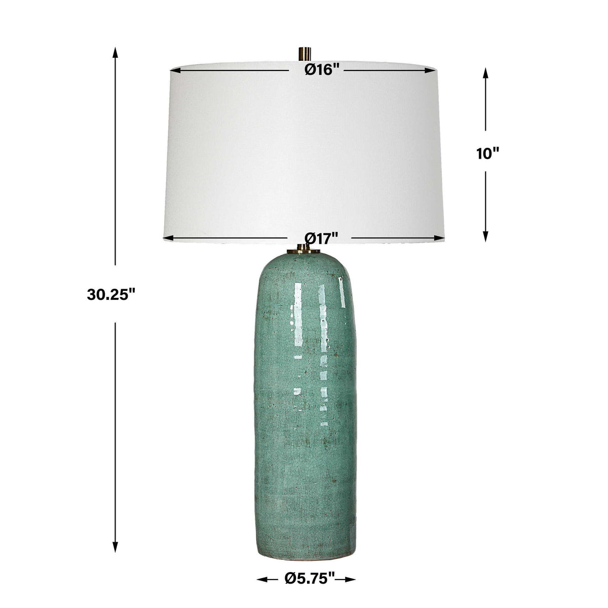 Andale Table Lamp - Green by Uttermost - View 7