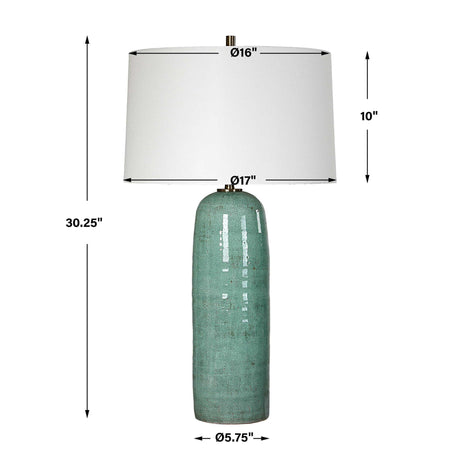 Andale Table Lamp - Green by Uttermost - View 7