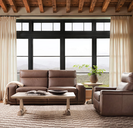 Simone ZG 2 over 2 Power Sofa With Power Headrest and BT speaker - Dark Brown by Hooker Furniture - View 8