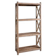Stratford Reclaimed Wood Etagere - Light Brown by Uttermost - View 1