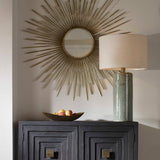 Callais Crackled Table Lamp Aqua - Green / Beige by Uttermost - View 8