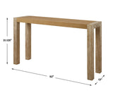 Bentley Grasscloth Console Table - Light Brown by Uttermost - View 6