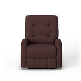Devon Transitional Leather Power Recliner, Power Headrest | Flexsteel