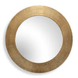 Tano Round Mirror Antique Brass - Gold by Uttermost - View 1