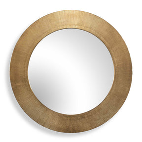 Tano Round Mirror Antique Brass - Gold by Uttermost - View 1