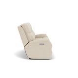 Penn Transitional Fabric Power Reclining Sofa With Power Headrests & Lumbar | Flexsteel