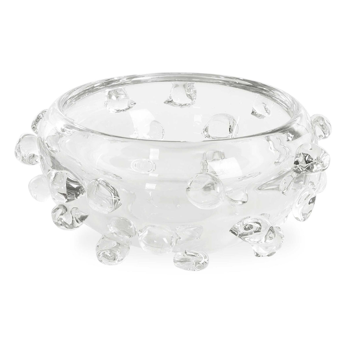 Aura Clear Glass Bowl - White by Uttermost - View 1