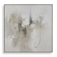 Still Crossing Abstract Painting - Gray / White by Uttermost - View 1