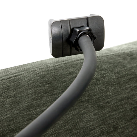Modern Sectional Sofa Modular Sofa 85.4' U-shaped Sofa Couch Sofa Bed with Movable Ottoman, USB Ports, Phone Holder, Green Chenille - sold by Home Elegance USA