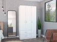 Eureka Three Door Armoire, Two Drawers, Rod - sold by Home Elegance USA