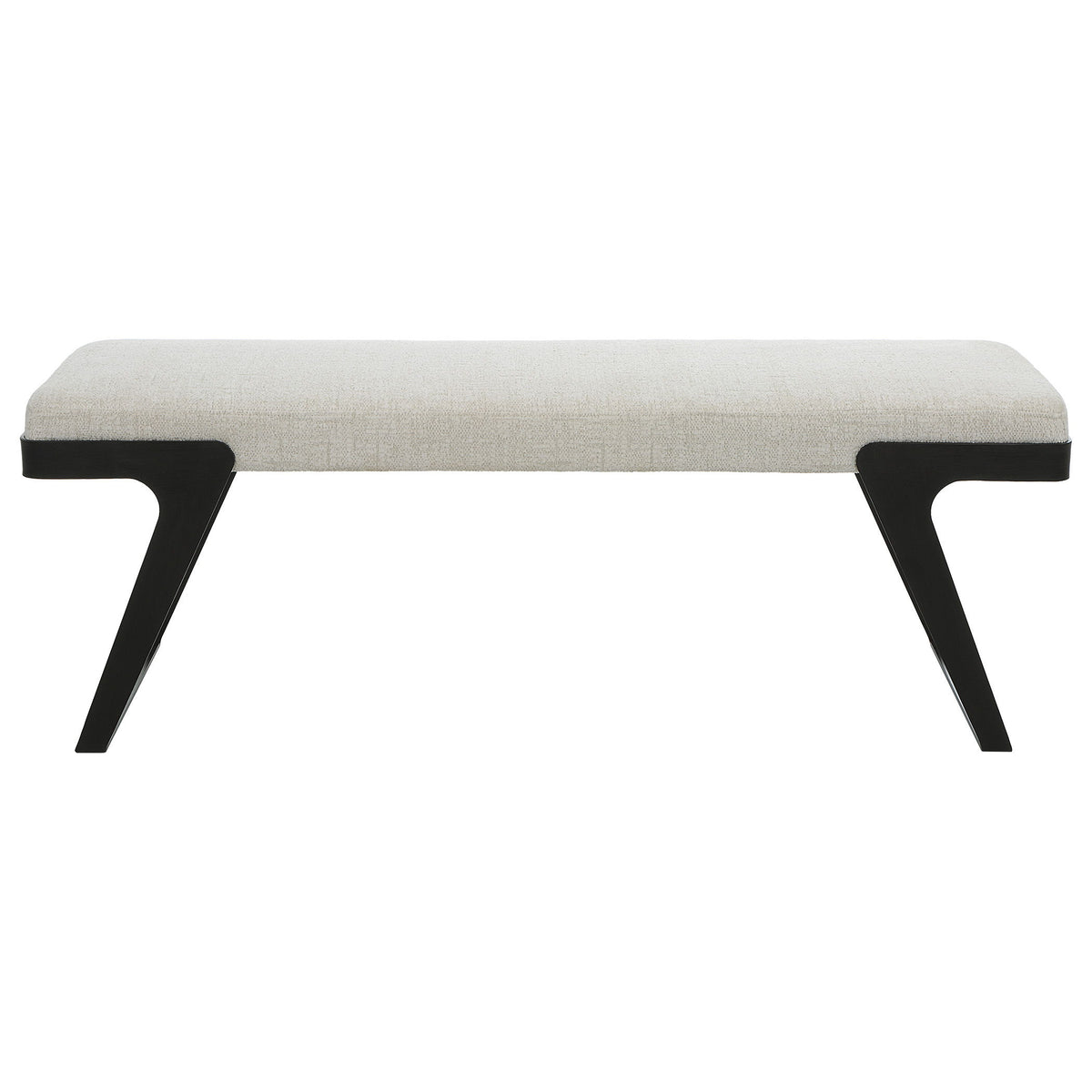 Hover Modern Bench - White by Uttermost - View 1