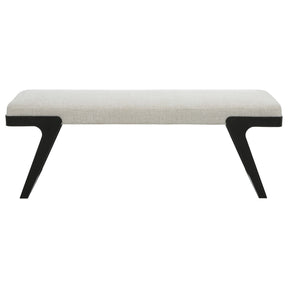 Hover Modern Bench - White by Uttermost - View 1