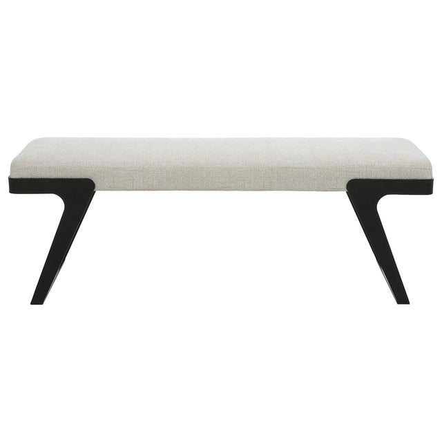 Hover Modern Bench - White by Uttermost - View 1