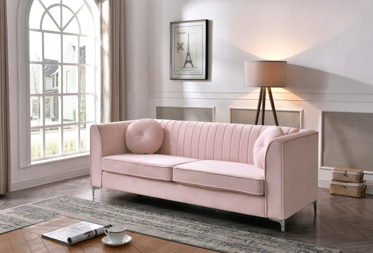 Delray G794A - S Sofa ( 2 Boxes ) , PINK - B078S00082 - Home Elegance USA - 1