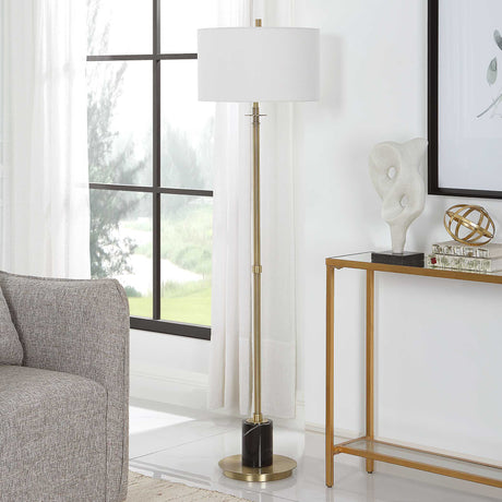 Guard Brass Floor Lamp - Yellow by Uttermost - View 3
