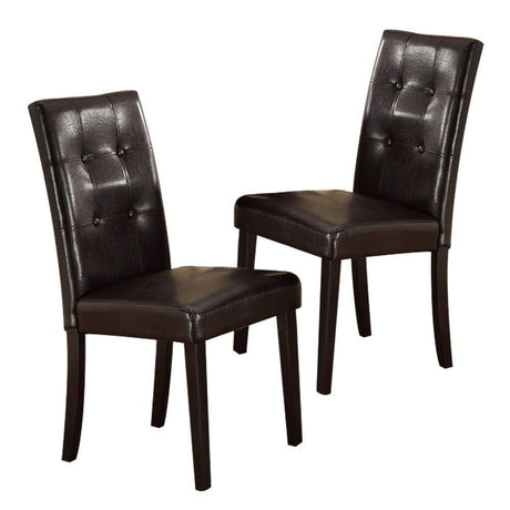 Faux Marble Table Top Upholstered chairs 7pc Dining set Dining Table and 6x Side Chairs Tufted Back Chair - sold by Home Elegance USA