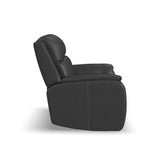 Ziggy Power Reclining Loveseat With Power Headrest, Lumbar, Heat & Massage - Iron | Flexsteel