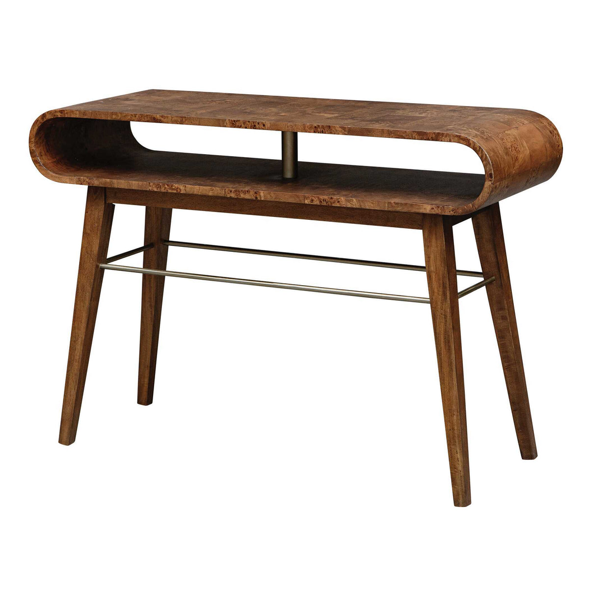 Ledger Mid-Century Console Table Woodtone - Dark Brown by Uttermost - View 3