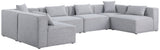 Cube - Modular Sectional 6 Piece - Gray - 630Grey - Sec6D - Home Elegance USA - 1