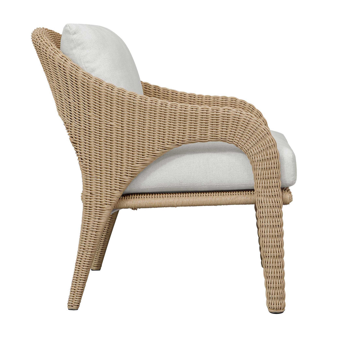Kavali Outdoor Wicker Lounge Chair Woodtone - Light Brown by Uttermost - View 6